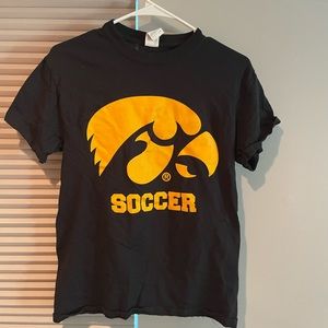 Black Iowa soccer shirt